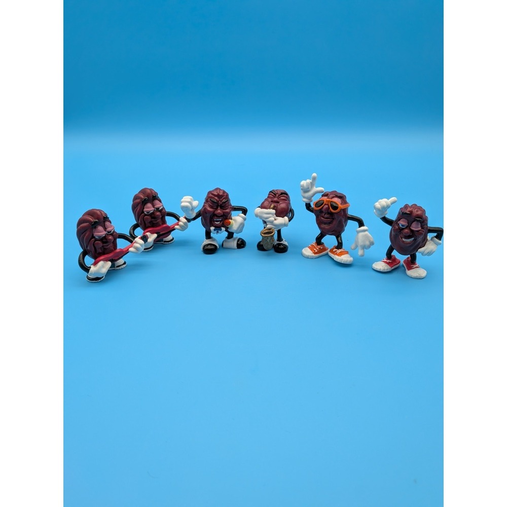 The California Raisins 6 Figures (2-3") 1987 / 1988